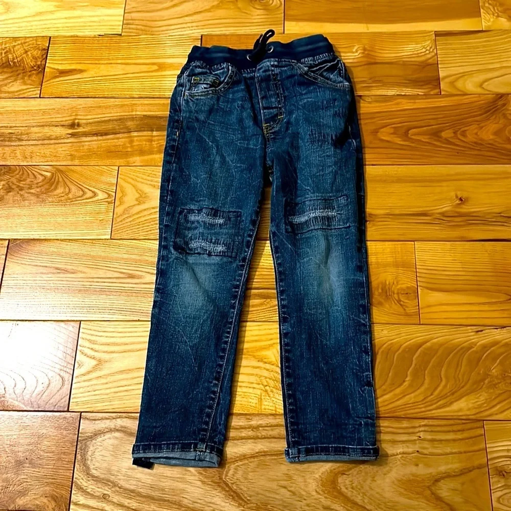 Gymboree Boys Pull On Slouch Jeans, Sz 5/6